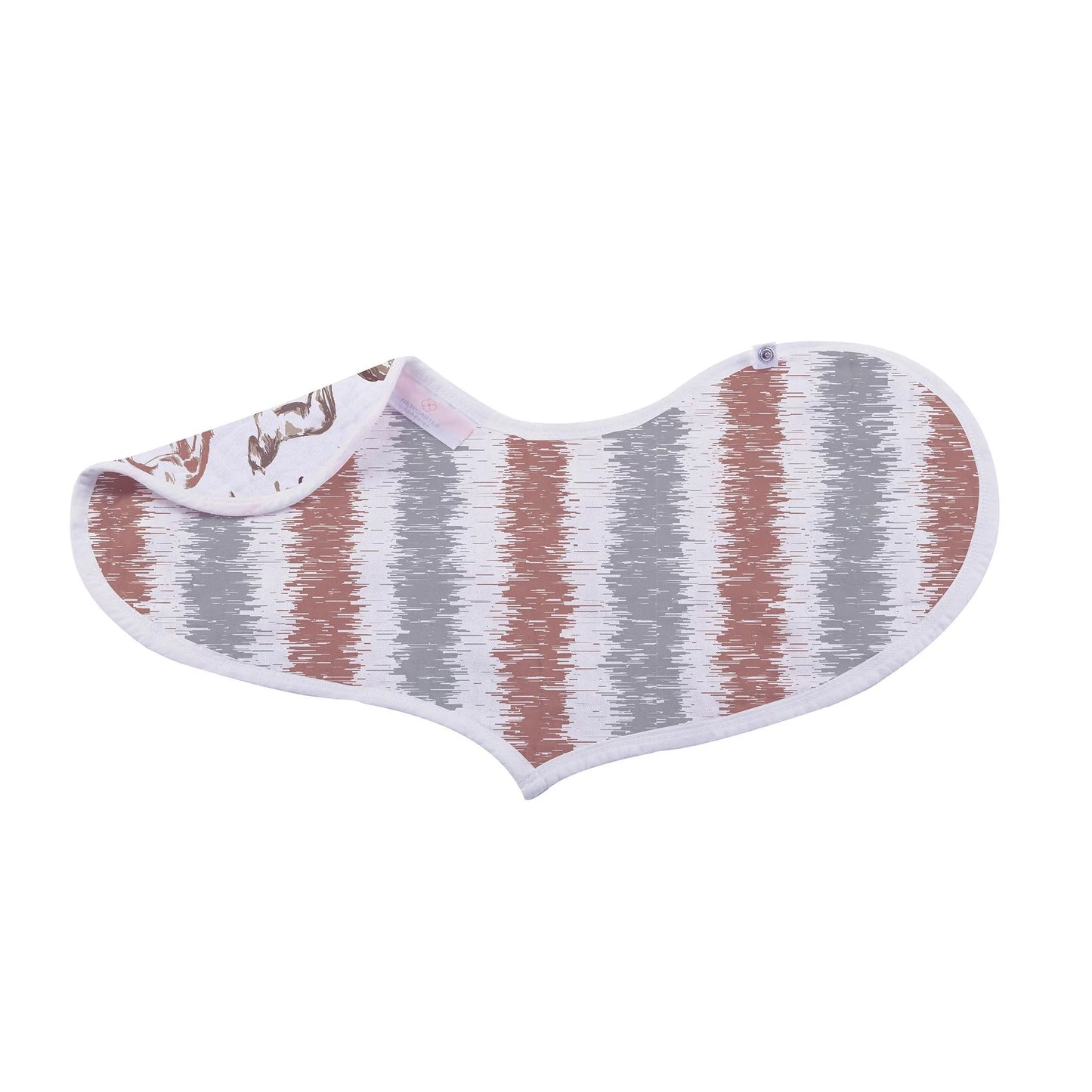 Horses & Roses Burp Cloth Heart Bib 2 PACK
