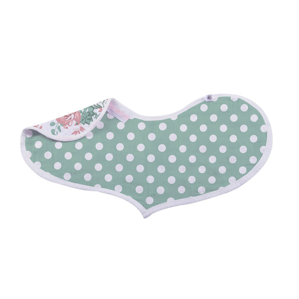 Horses & Roses Burp Cloth Heart Bib 2 PACK