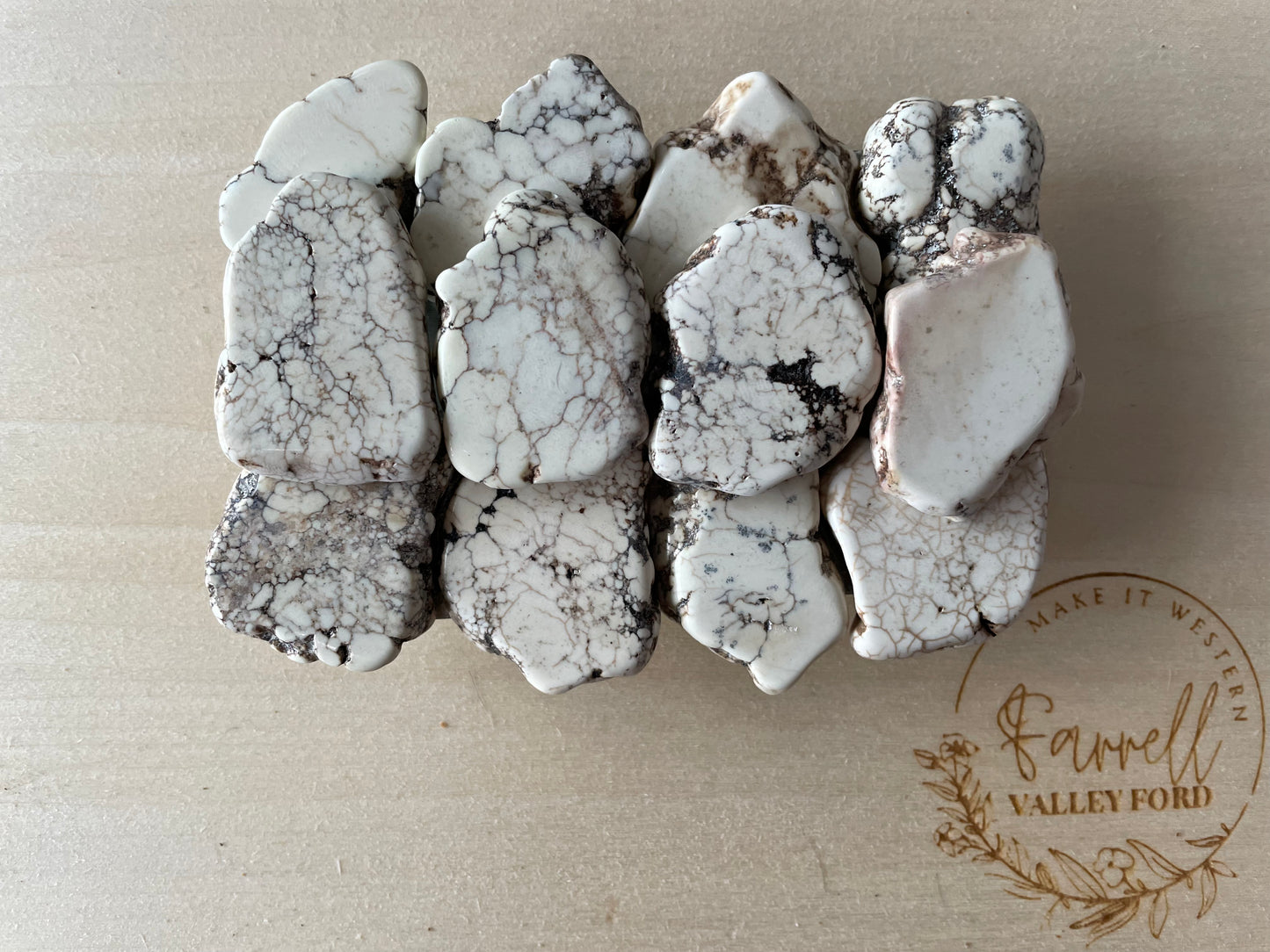 Large White Turquoise Belt Buckle